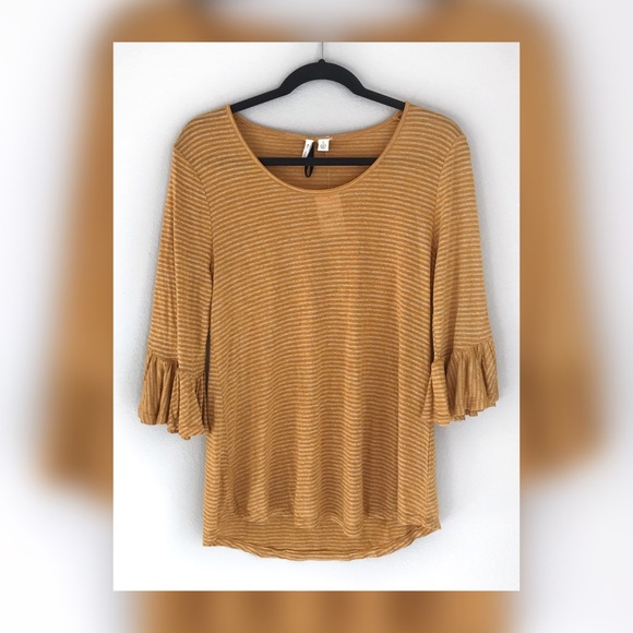 Cato Tops - 🌻5 FOR $25🌻 Cato Striped Ruffled Sleeve Top